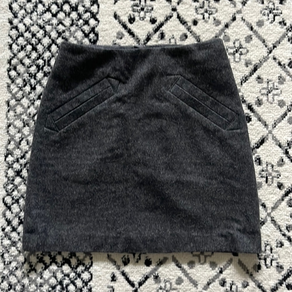 H&M wool skirt grey 2
